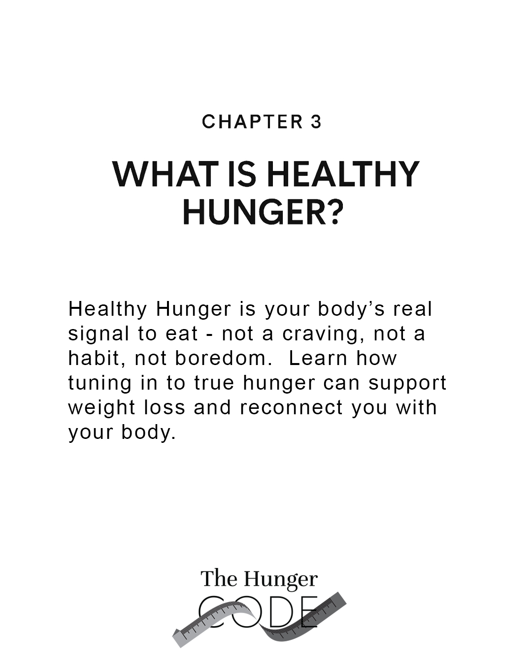 What is Healthy Hunger - The Hunger Code